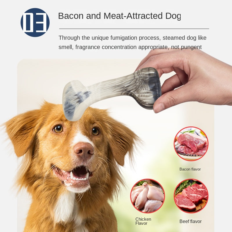 Special For Bite Resistant Dental Cleaning Molar Bone Chew Bacon Flavor Simulation Bone Dog Bite Toy Chew Toy
