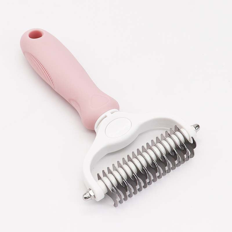 Amazon's Best-selling Pet Double-sided Knotting Comb Artifact Dog Cat Knotting Knife Rake Comb Grooming Comb Supplies