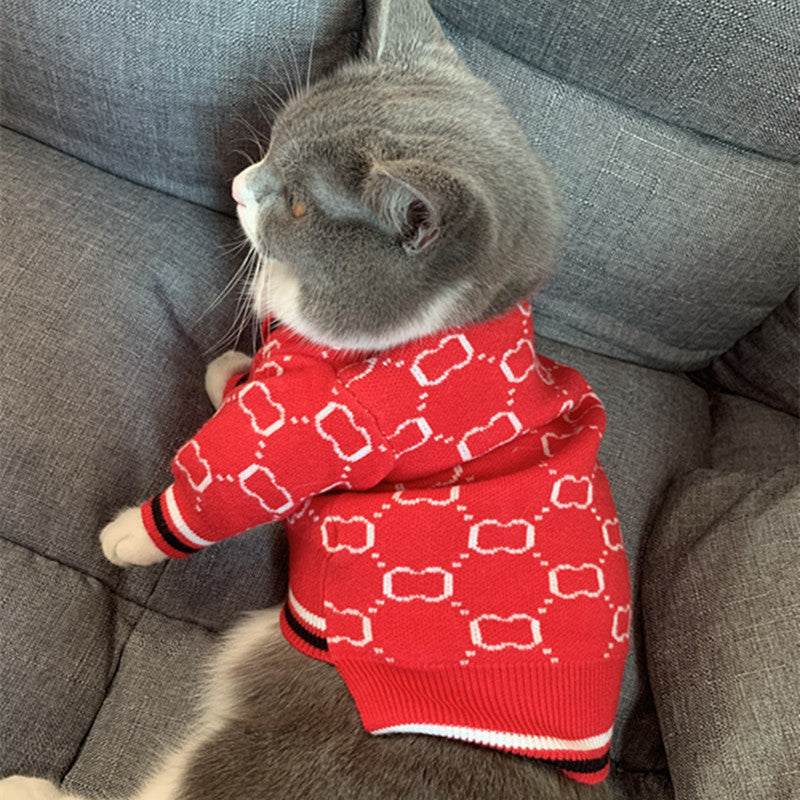 Pet Clothes Cat Sterilization Clothing Dog Koji Fa Dou Schnery Clothes Teddy Sweater Autumn Winter