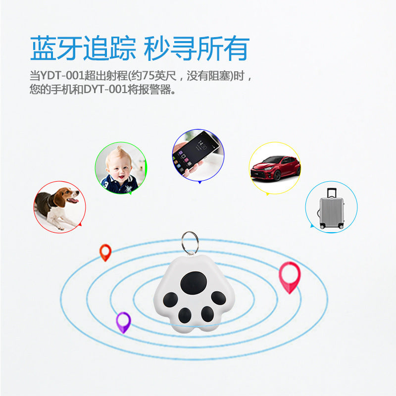 Bluetooth 4.0 Cat Paw Dog Paw Bagages Pet Child Tracker Portable Bluetooth Smart Anti-Perdu Dispositif