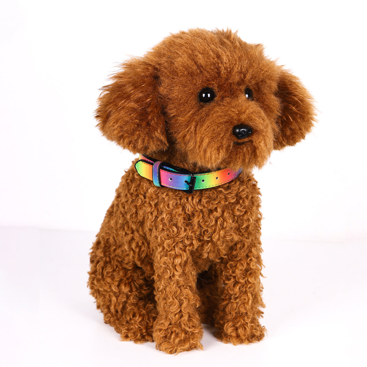 PU Reflective Dog Collar Colorful Adjustable Dog Tag Safety Traction Pet Collar Dog Training Collar