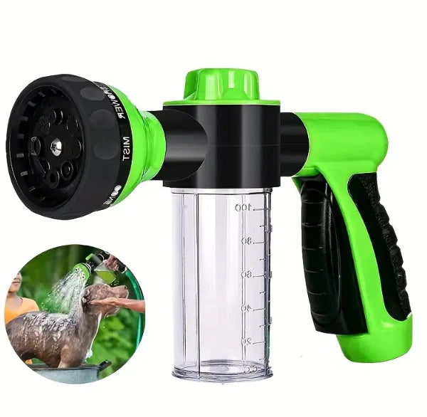 High-Pressure Pet Shower Brush – Dog Wash Hose Nozzle & Grooming Comb